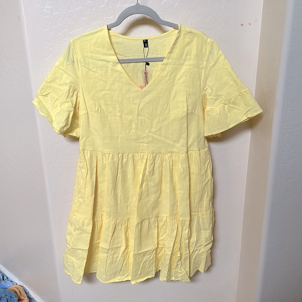Yellow Mini Dress